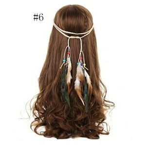 🌟Hair feathered leather wrapping